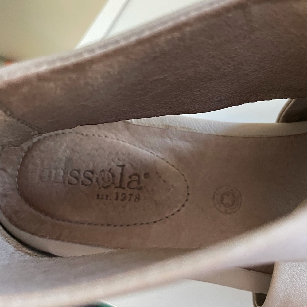 Bussola Potsdam sz 39 platform leather sandals “Pearl” super comfy!!! - Picture 9 of 12